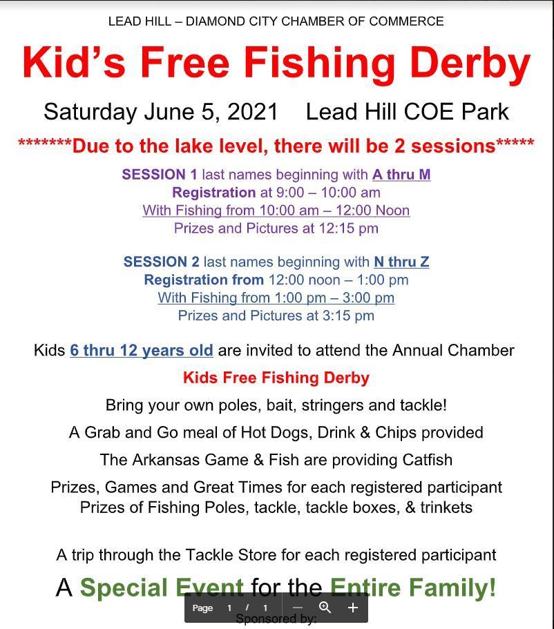 Kid's Free Fishing Derby